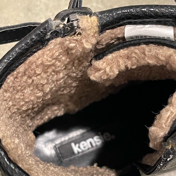 Kensie Boots Weslie Black Lace Up Combat Booties - Picture 8 of 13